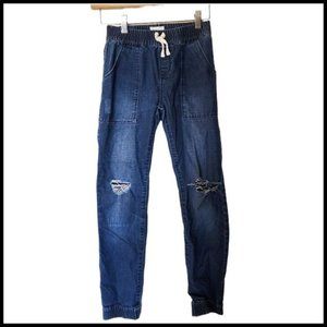 Hudson Jeans Kids Girl size L Large 12 Years Elastic Waist Jogger‎ Distressed